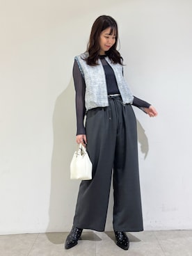 「qualite（カリテ）のアイテム（ブルゾン）」を使った、Shihoさん（レディース・168cm）の秋コーディネート