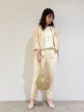 「アイテム（ジャケット/アウター）」を使った、Shihoさん（レディース・168cm）の夏コーディネート