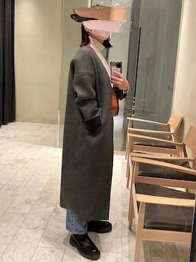 「ENFOLD（エンフォルド）のアイテム（ジャケット/アウター）」を使った、ayumiさん（レディース・165cm）の冬コーディネート