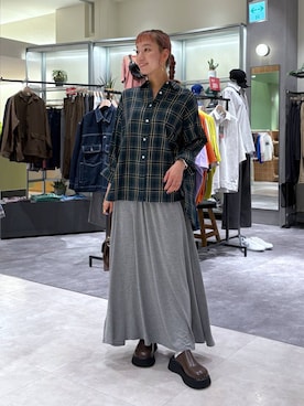 「アイテム（ピアス（両耳用））」を使った、ほりんさん（レディース・160cm・20代）の秋コーディネート