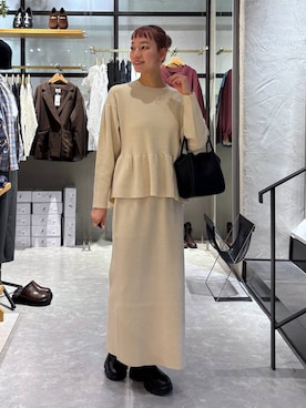 「LOWRYS FARM（ローリーズファーム）のアイテム（ワンピース）」を使った、ほりんさん（レディース・160cm）の秋コーディネート