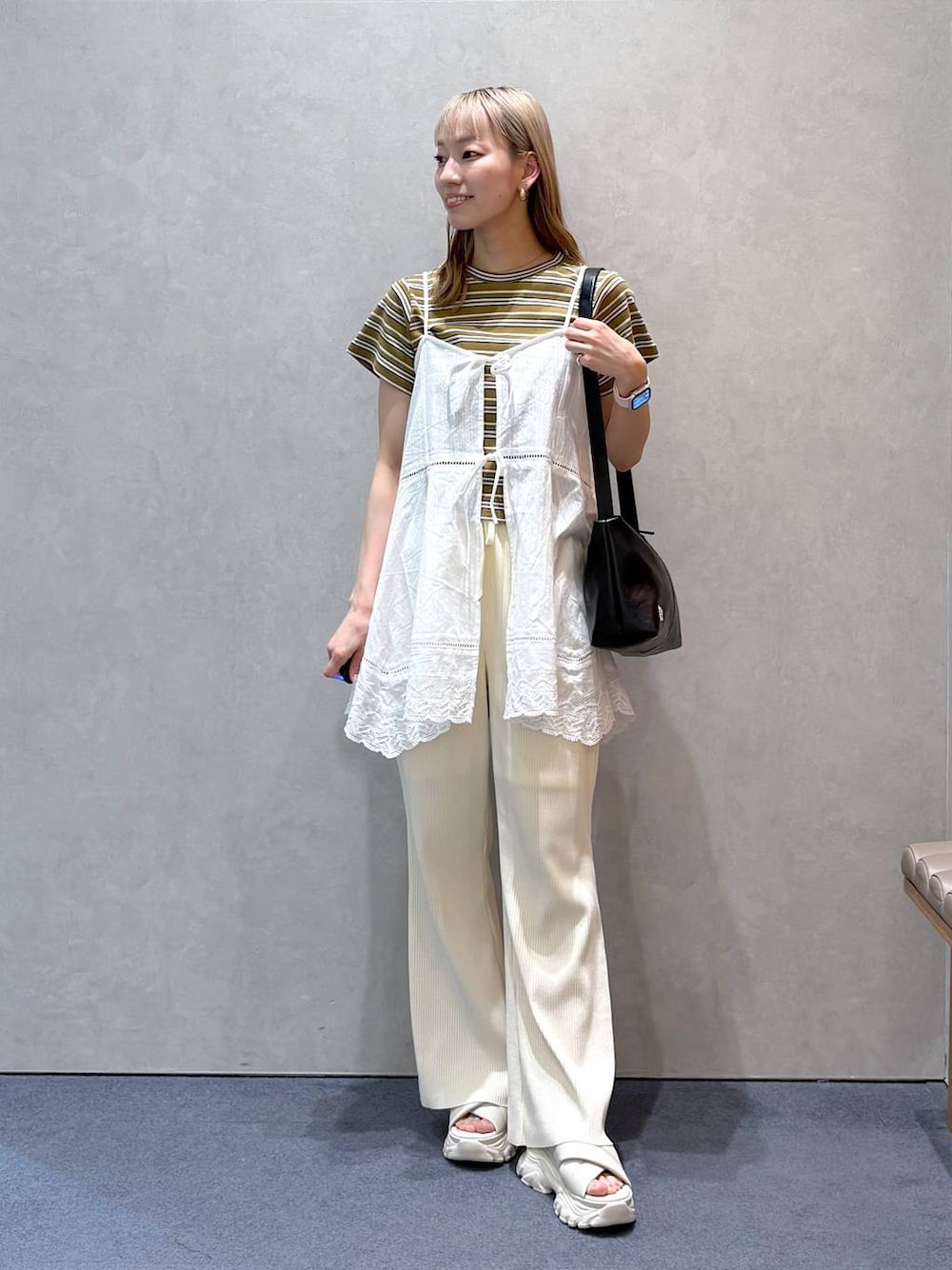 ほりんさんの「フライスチビＴシャツＳＳ 111954（LOWRYS FARM）」を使ったコーディネートの1枚目の写真