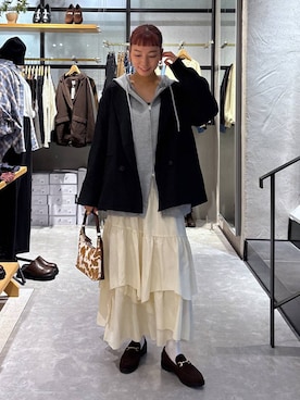 「アイテム（パーカー）」を使った、ほりんさん（レディース・160cm・20代）の秋コーディネート