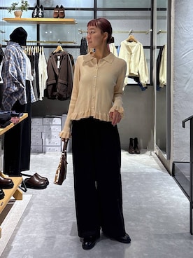 「LOWRYS FARM（ローリーズファーム）のアイテム（ニット/セーター）」を使った、ほりんさん（レディース・160cm）の秋コーディネート