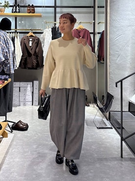 「LOWRYS FARM（ローリーズファーム）のアイテム（ワンピース）」を使った、ほりんさん（レディース・160cm）の秋コーディネート