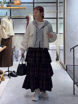 「アイテム（パーカー）」を使った、ほりんさん（レディース・160cm・20代）の冬コーディネート