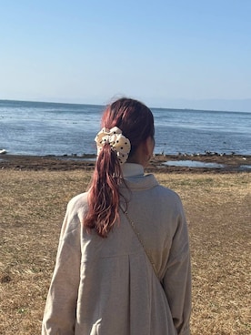 「アイテム（シュシュ）」を使った、ほりんさん（レディース・160cm・20代）の秋コーディネート