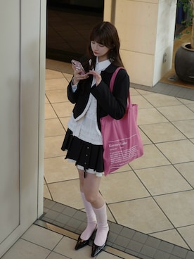 村田倫子さん(レディース・163cm)の秋コーディネート