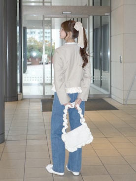 「idem（イデム）のアイテム」を使った、村田倫子さん（レディース・163cm）の冬コーディネート