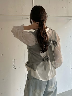 村田倫子さん（レディース・163cm）の冬コーディネート