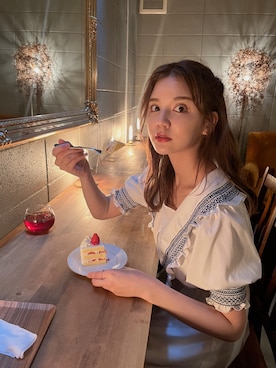 「マリンコーデ」｜「アイテム（ワンピース/ドレス）」を使った、村田倫子さん（レディース・163cm）の春コーディネート