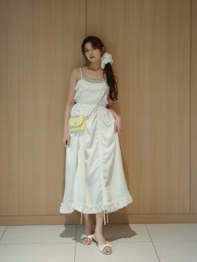 「リゾートスタイル」｜村田倫子さん（レディース・163cm）の夏コーディネート