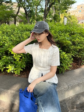 村田倫子さん(レディース・163cm)の夏コーディネート