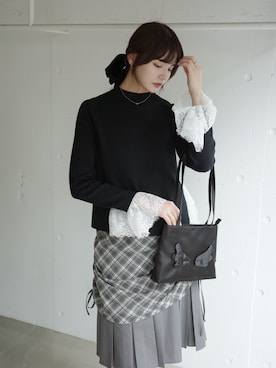 村田倫子さん(レディース・163cm)の秋コーディネート