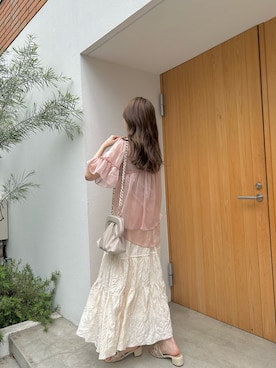 村田倫子さん（レディース・163cm）の春コーディネート