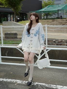 「季節の変わり目羽織コーデ」｜村田倫子さん（レディース・163cm）の秋コーディネート