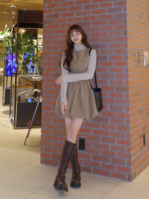 バルーンミニワンピース DPA43470 idem/balloon mini onepiece