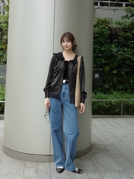 村田倫子さん（レディース・163cm）の秋コーディネート