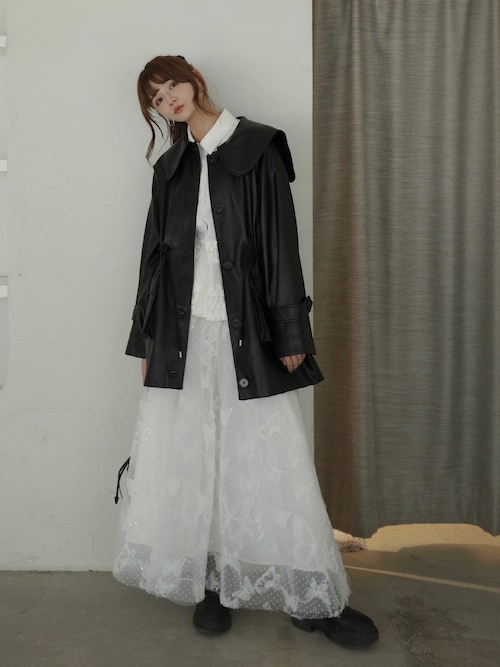 volume tulle butterfly dot skirt / バタフライドットチュール