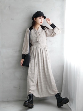 村田倫子さん（レディース・163cm）の秋コーディネート