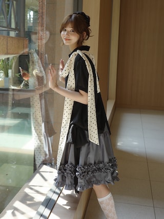 idem（イデム）の「asymmetry frill 2way ribbon skirt / 【リボン