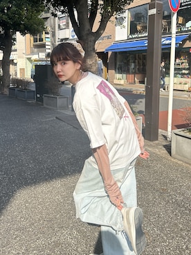 村田倫子さん（レディース・163cm）の春コーディネート