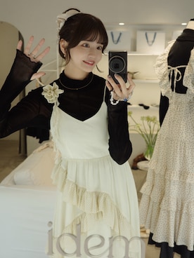 「キャミワンピース」｜村田倫子さん（レディース・163cm）の秋コーディネート