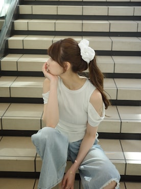 村田倫子さん(レディース・163cm)の夏コーディネート