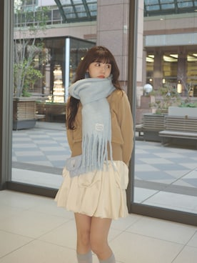 村田倫子さん（レディース・163cm）の冬コーディネート