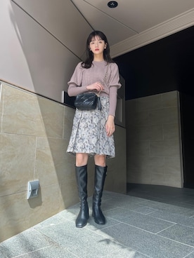 村田倫子さん（レディース・163cm）の秋コーディネート