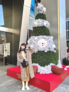 村田倫子さん（レディース・163cm）の冬コーディネート