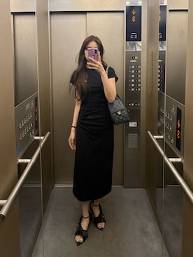 村田倫子さん（レディース・163cm）の夏コーディネート