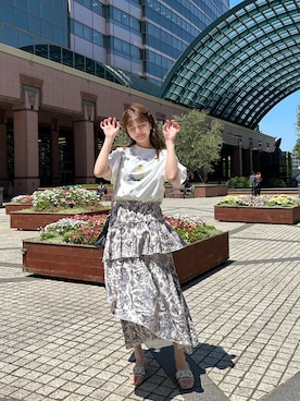 村田倫子さん（レディース・163cm）の夏コーディネート