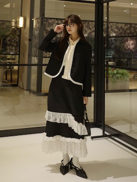 村田倫子さん（レディース・163cm）の冬コーディネート