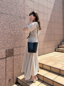 村田倫子さん(レディース・163cm)の夏コーディネート