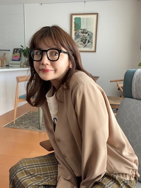 村田倫子さん（レディース・163cm）の冬コーディネート