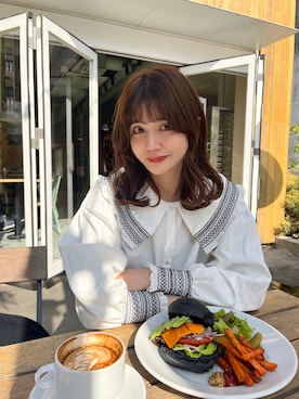 村田倫子さん（レディース・163cm）の春コーディネート