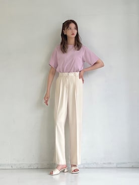 村田倫子さん（レディース・163cm）の春コーディネート