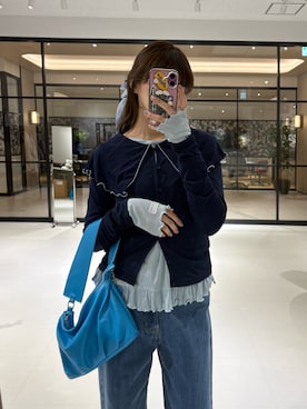 「セーラーカラー」｜村田倫子さん（レディース・163cm）の春コーディネート