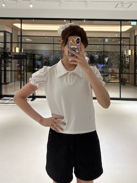 「idem（イデム）のアイテム」を使った、村田倫子さん（レディース・163cm）の春コーディネート