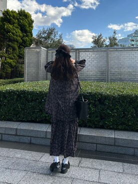 「ワントーンスタイル」｜村田倫子さん（レディース・163cm）の冬コーディネート