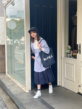 村田倫子さん（レディース・163cm）の春コーディネート