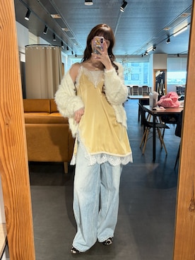 「Lui's（ルイス）のアイテム（トップス）」を使った、村田倫子さん（レディース・163cm）の春コーディネート