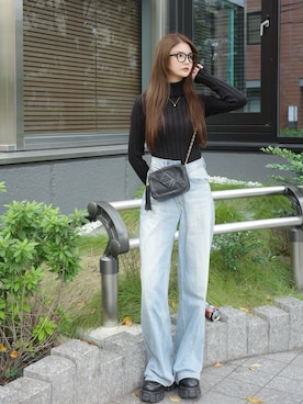 「idem（イデム）のアイテム」を使った、村田倫子さん（レディース・163cm）の秋コーディネート