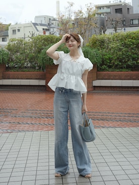 「レディースファッション」｜村田倫子さん（レディース・163cm）の春コーディネート