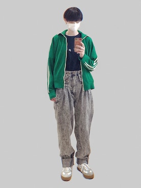 「ブリーチデニム」｜「アイテム（ジャケット/アウター）」を使った、ᑒさん（レディース・168cm）の秋コーディネート