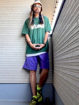 「アイテム（サンダル）」を使った、higerinseさん（メンズ・170cm・30代）の夏コーディネート