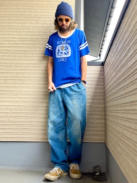 「Levi's（リーバイス）のアイテム（パンツ）」を使った、higerinseさん（メンズ・170cm）の夏コーディネート