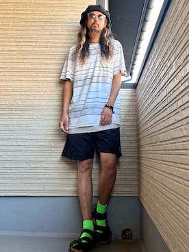 「アイテム（シューズ）」を使った、higerinseさん（メンズ・170cm・40代）の夏コーディネート