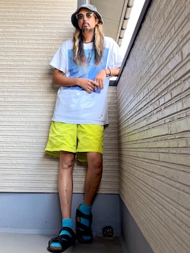 「アイテム（シューズ）」を使った、higerinseさん（メンズ・170cm・40代）の夏コーディネート